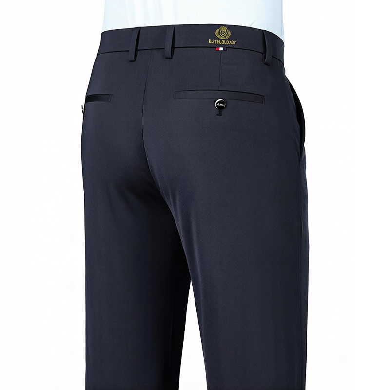 Embroidery Service - Pantalones de Vestir Formales para Hombre,