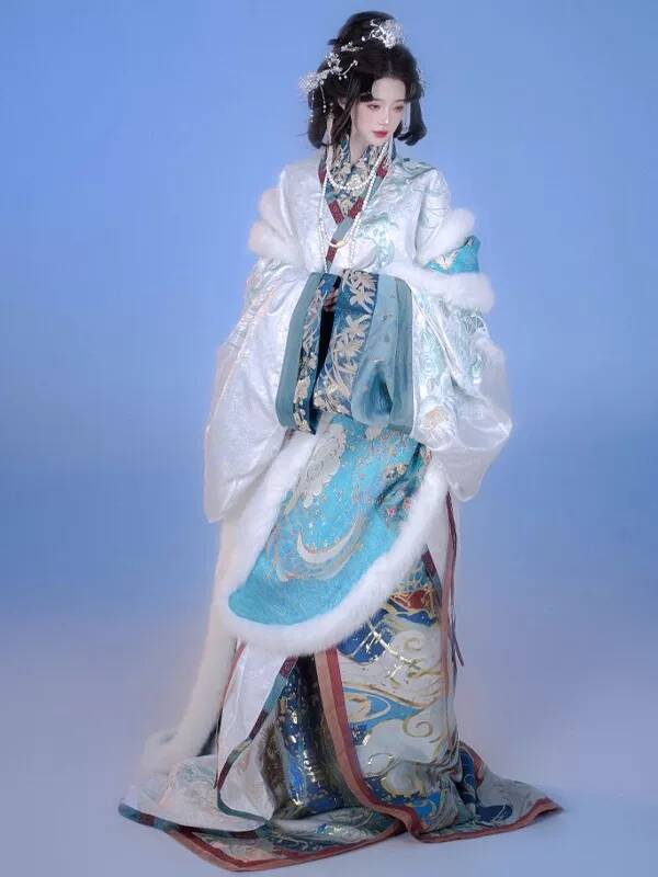 Embroidery Knit - Nuevo Hanfu para Mujer, Túnica Zhan