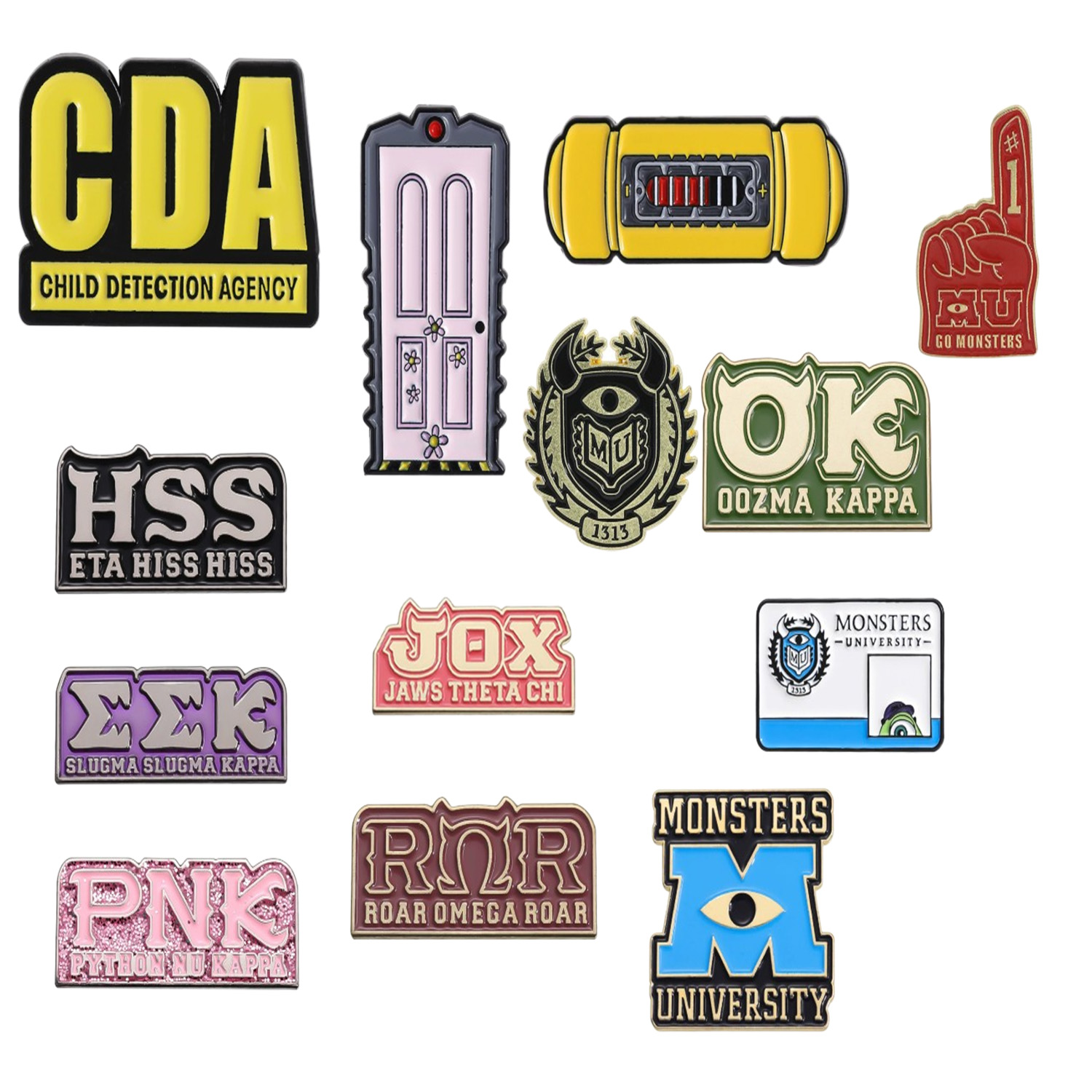 Embroidery Initials - Broche de metal de la serie