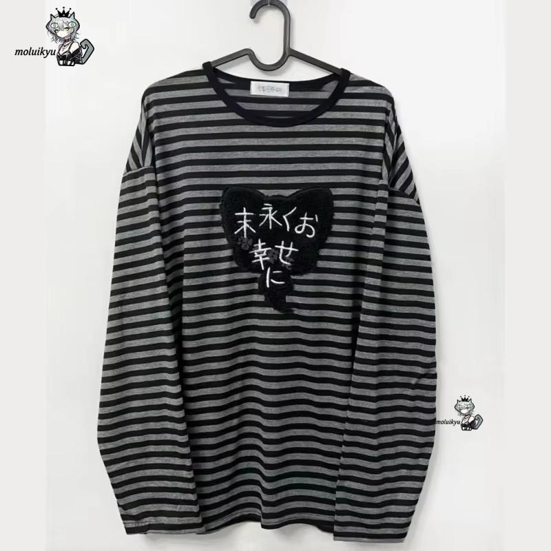 Embroidery Knit - Camisetas Y2K Estilo Punk Americano Vintage