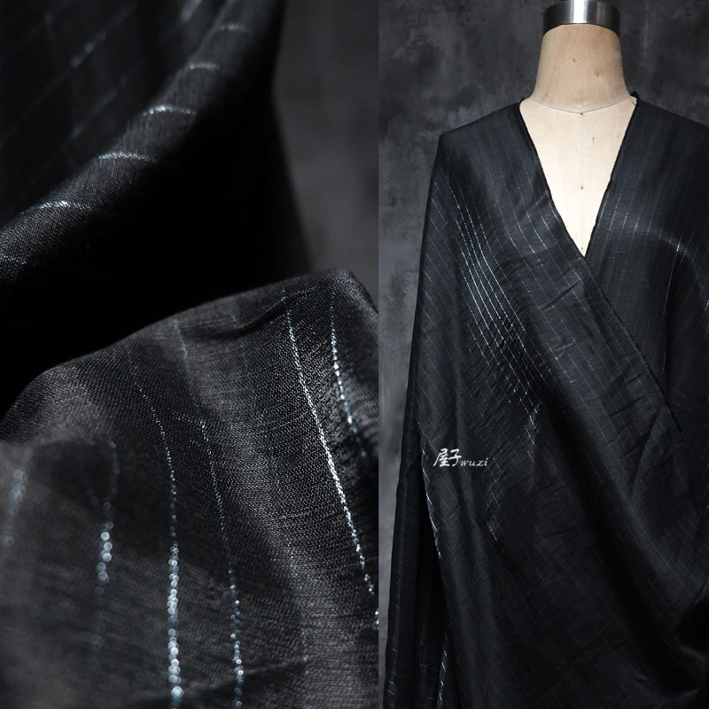 Linen Fabric Natural - Tela de lino Natural a rayas