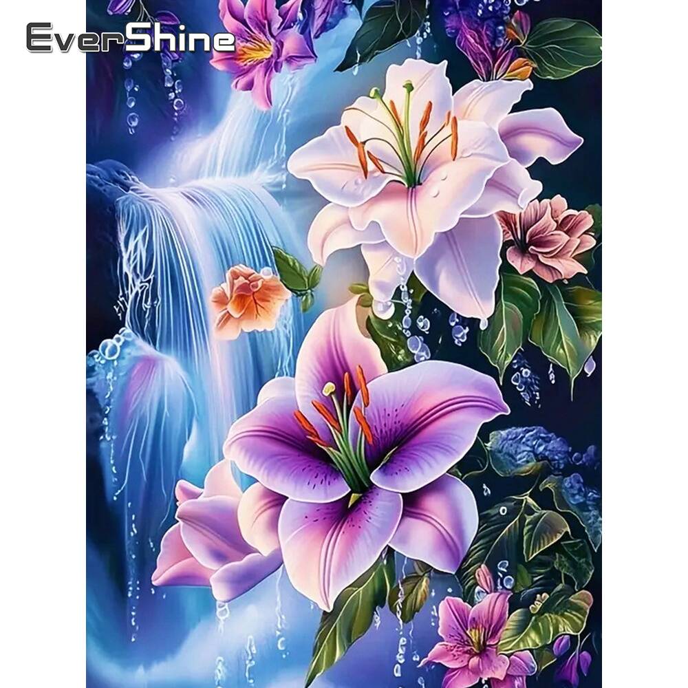Embroidery Flower - Evershine-pintura de diamante, corazón de amor,