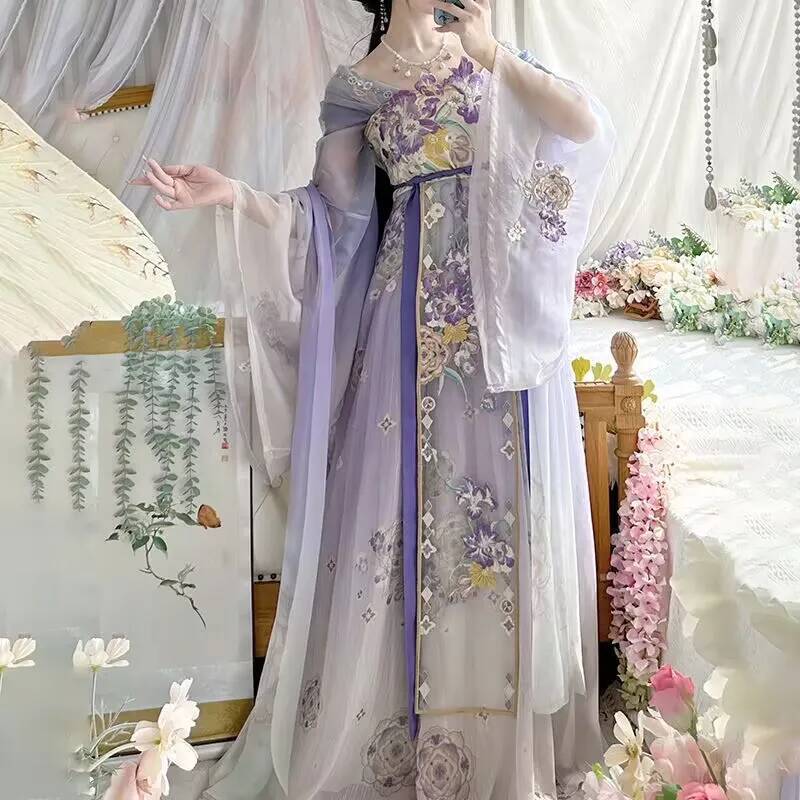 Vestido Hanfu para mujer, bord - Embroidery Abaya reseña y precio
