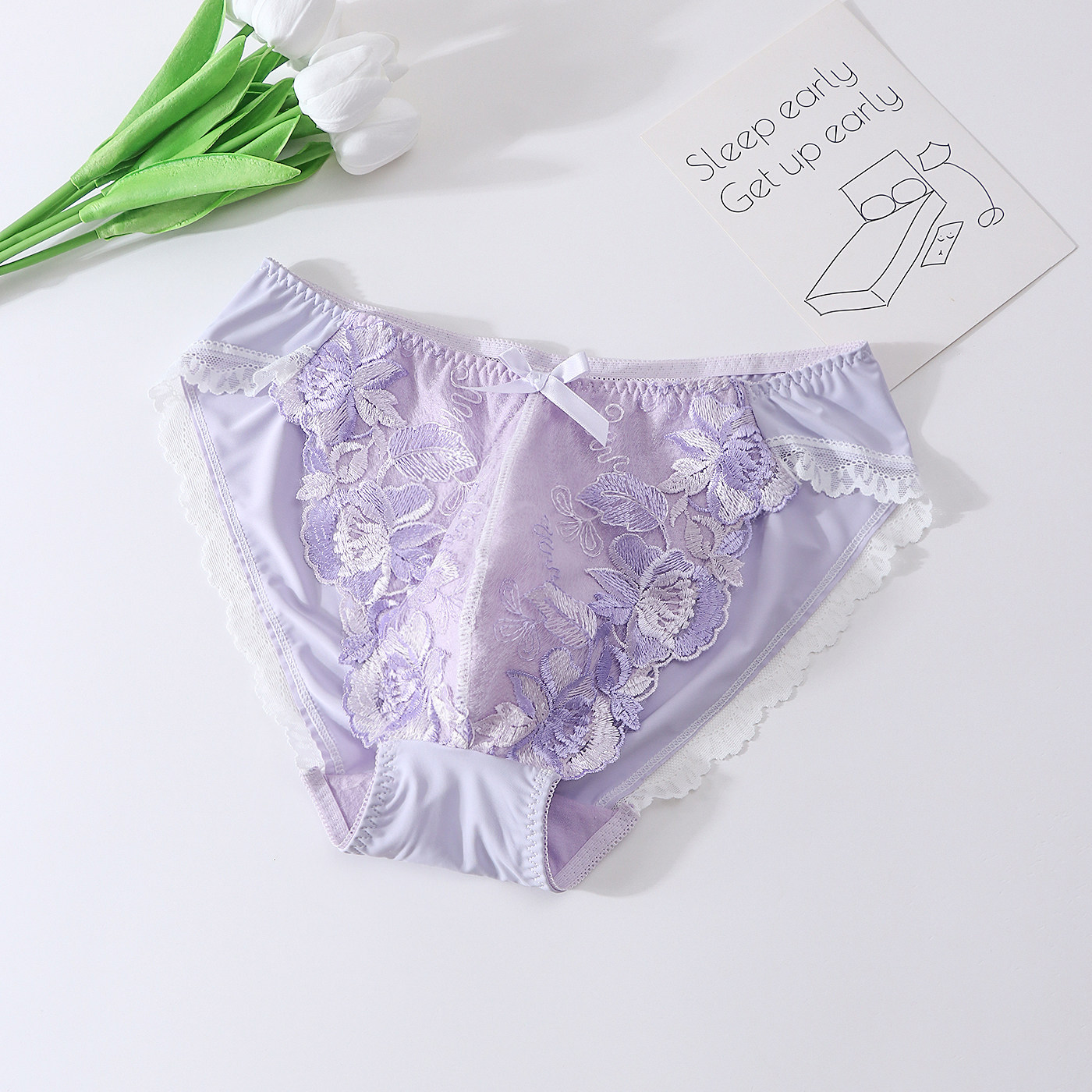 Calzoncillos de Encaje Floral  - Embroidery Knit reseña y precio