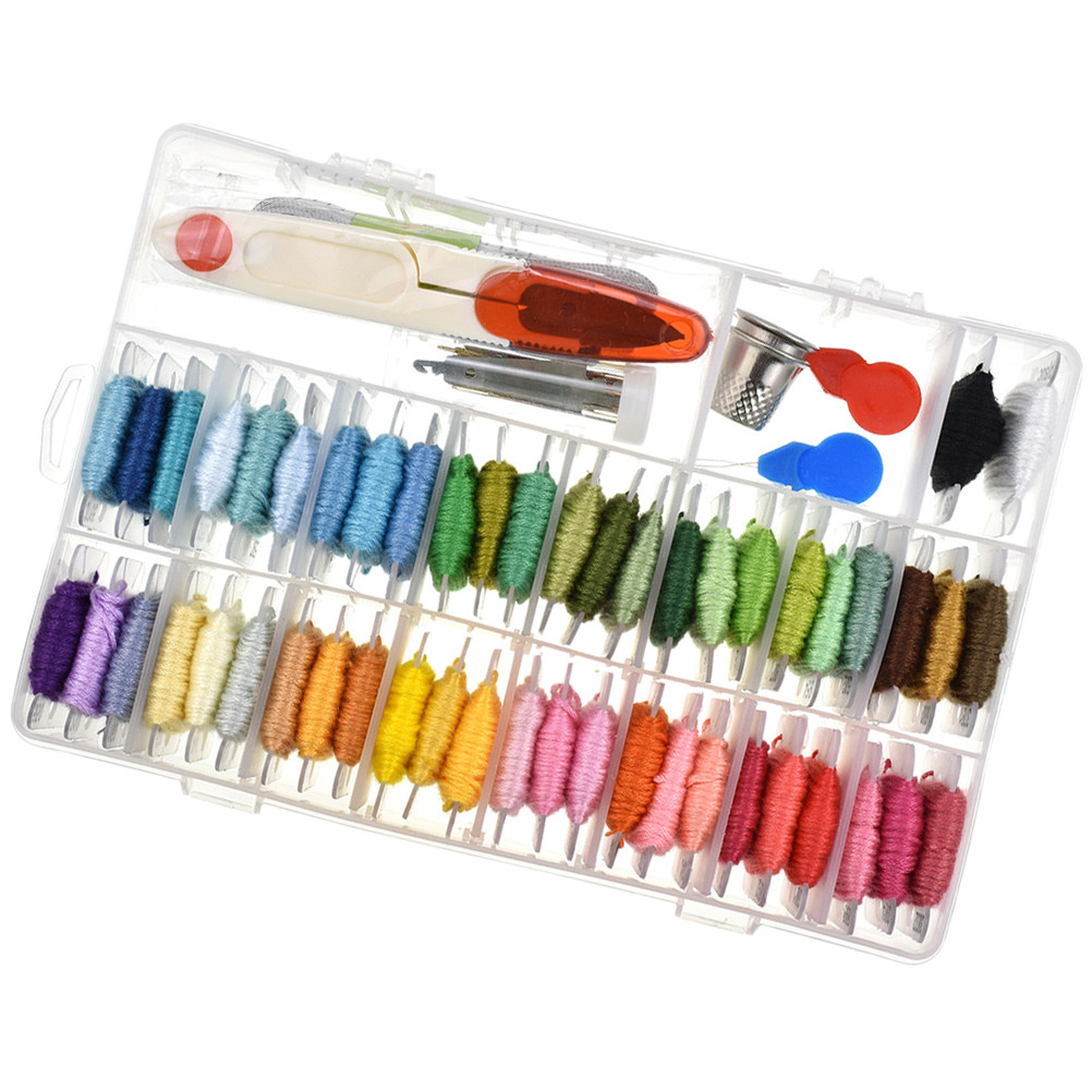 Kit de Bordado Surtido de 50 P - Embroidery For Beginners reseña y precio