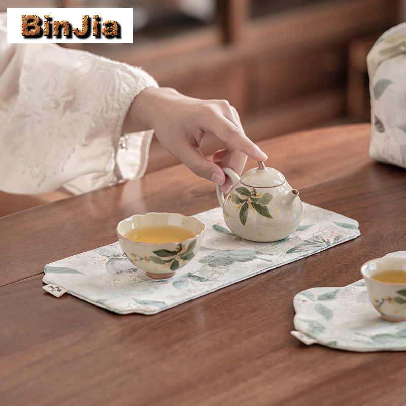 Manteles de mesa de té de dobl - Embroidery Service reseña y precio
