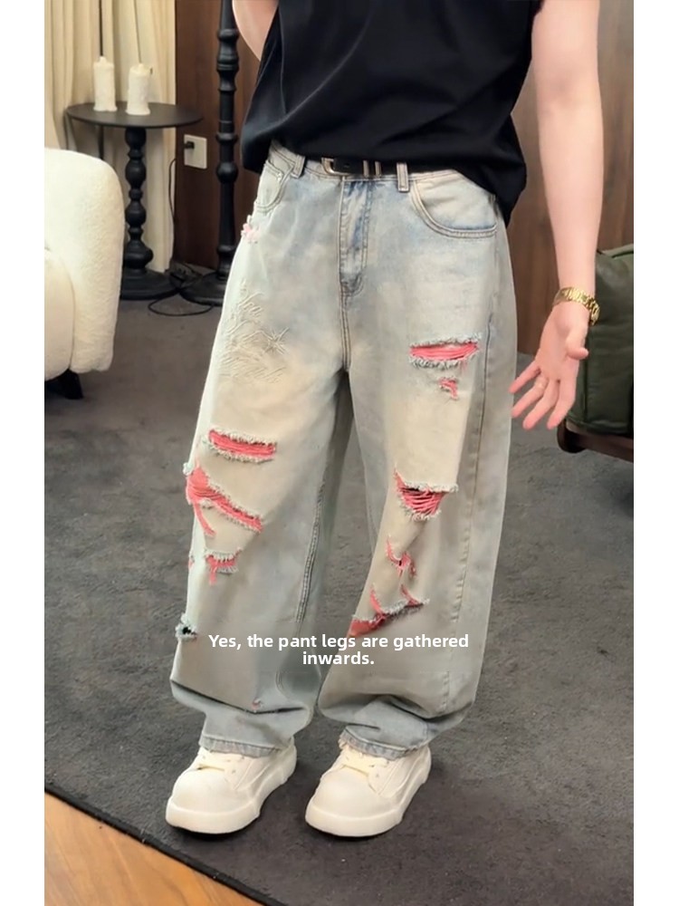 Pantalones de mezclilla con bo - Embroidery Unique Design reseña y precio