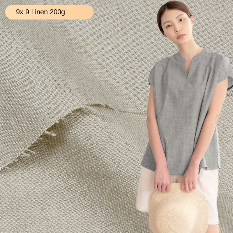 200G 9Sx9S telas de lino de ot - Linen Fabric Natural reseña y precio