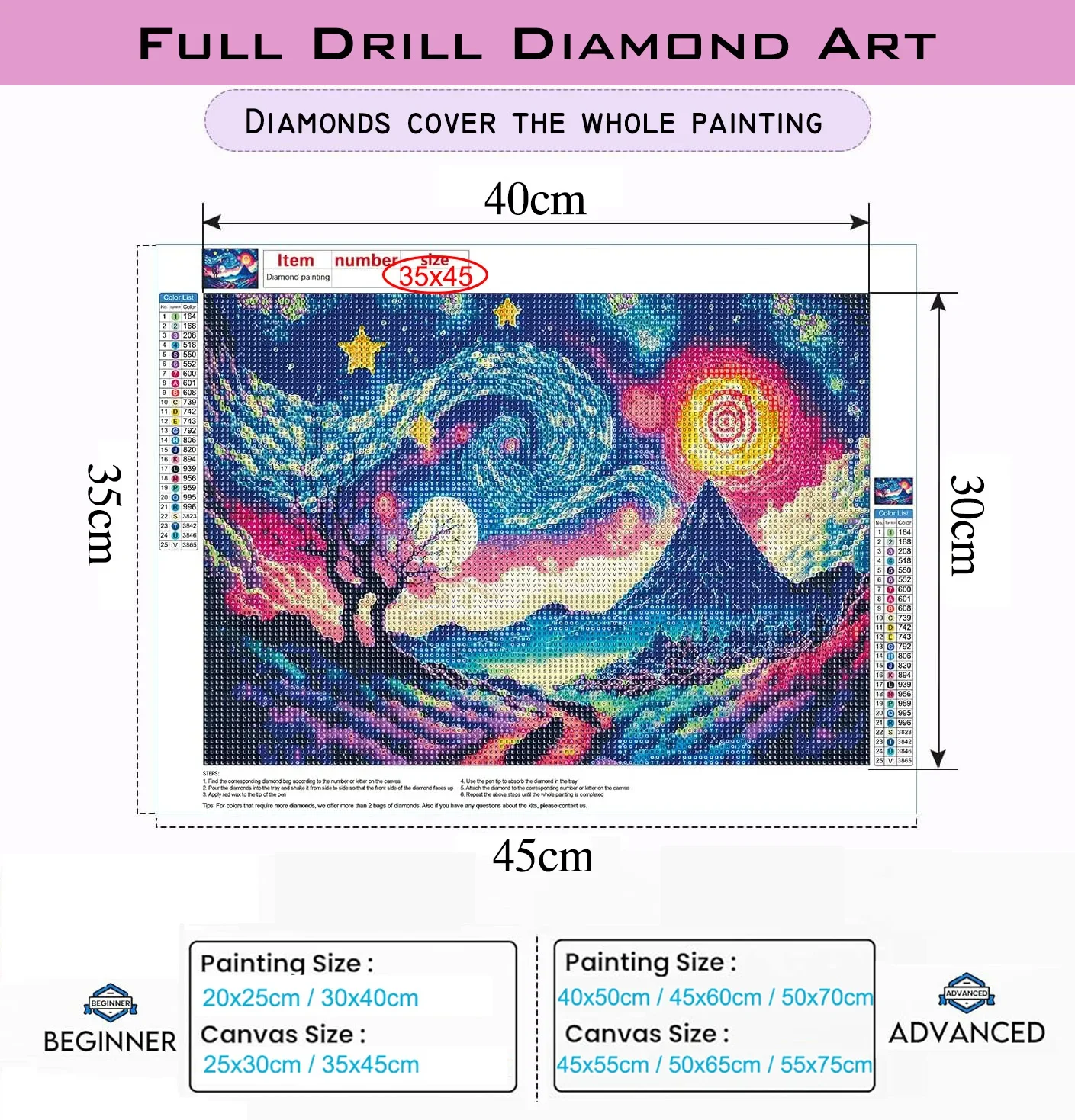 Pintura de mosaico de diamante - Embroidery Icon reseña y precio