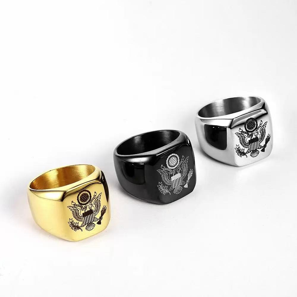 Anillos de águila con emblema  - Embroidery Legacy reseña y precio