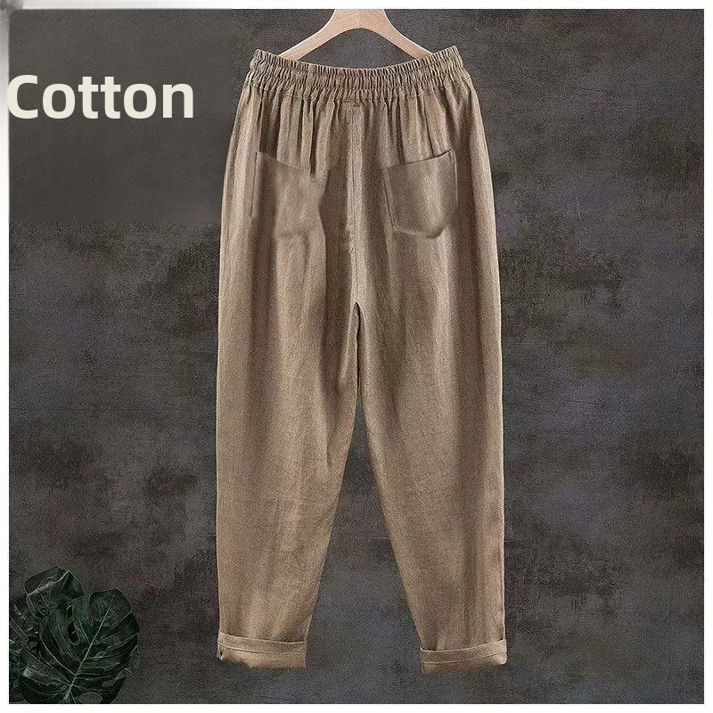 Pantalones de Lino Puro Transp - Linen Fabric Natural reseña y precio