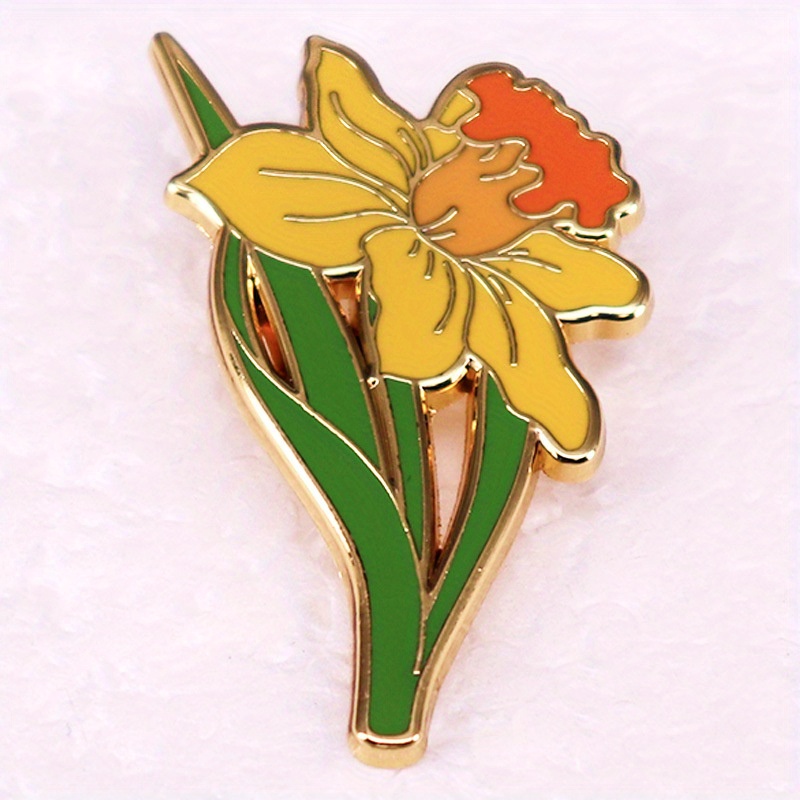 Broche de narciso amarillo, pl - Embroidery Legacy reseña y precio