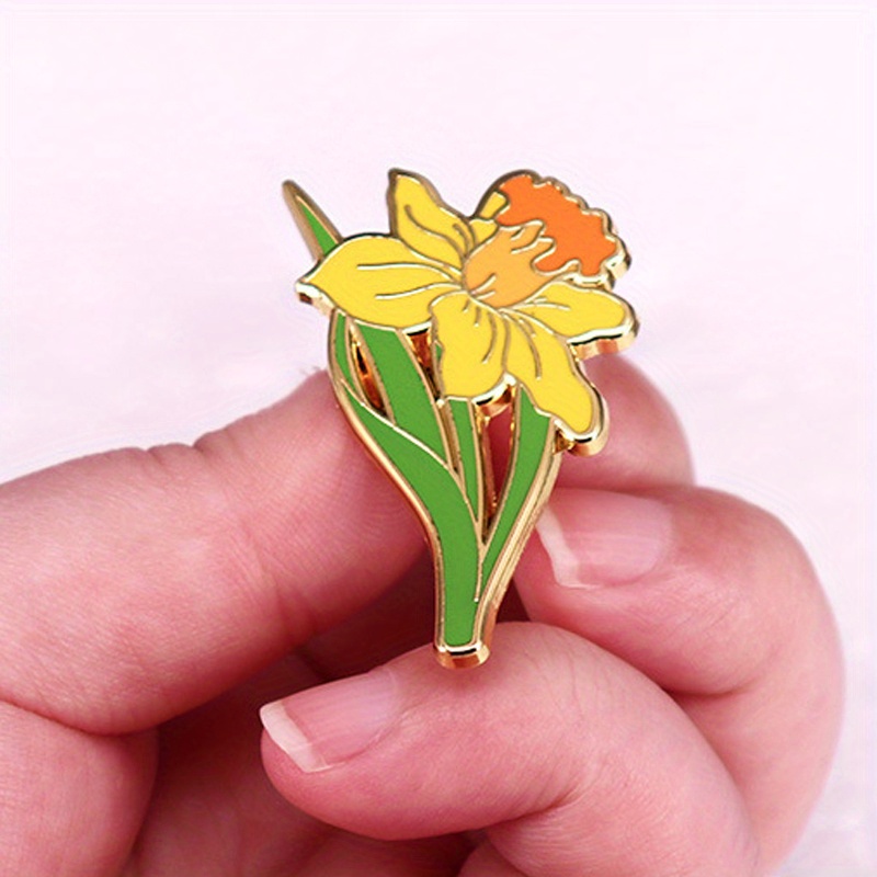 Broche de narciso amarillo, pl - Embroidery Legacy reseña y precio