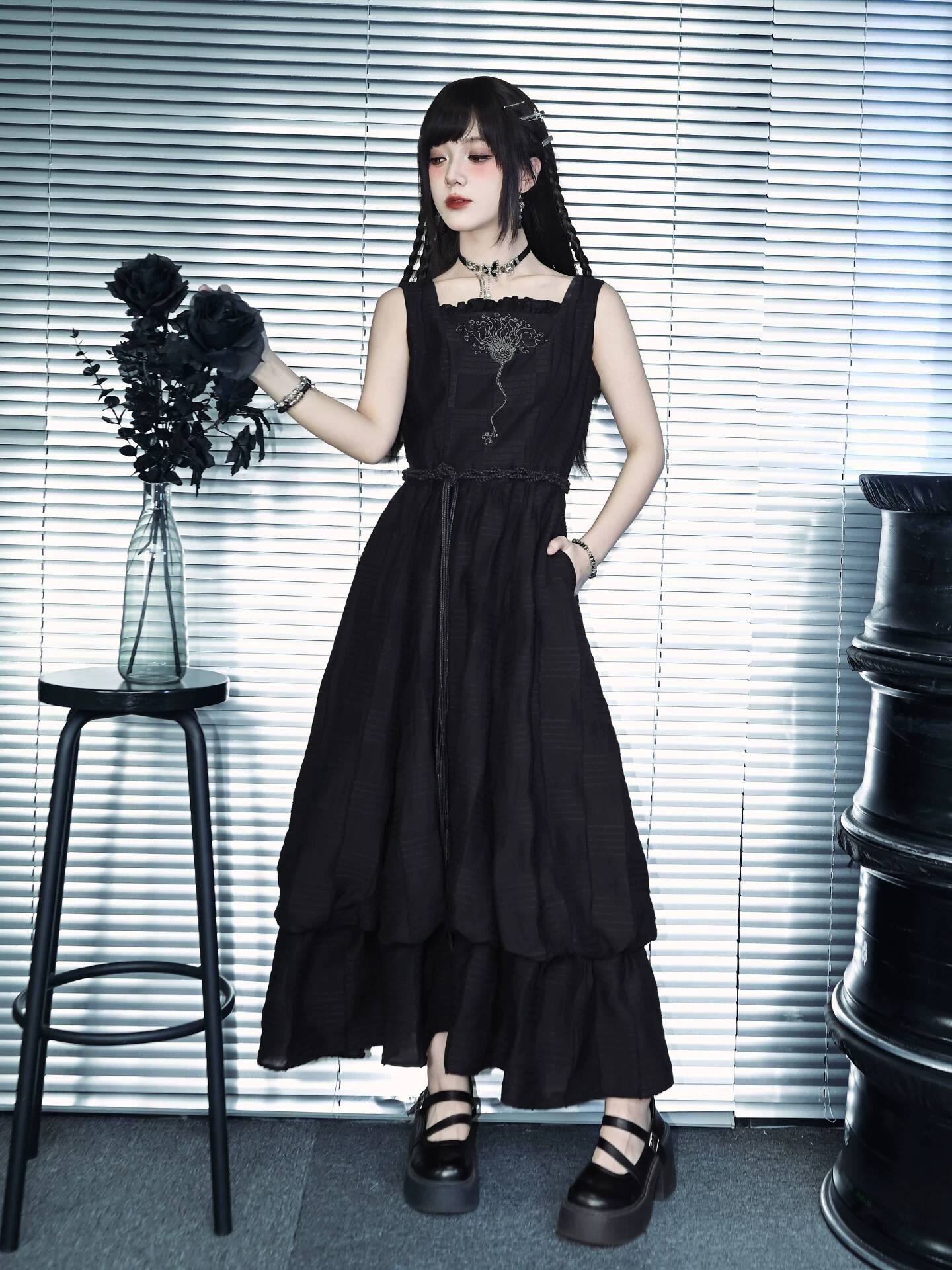 Nuevo Vestido de Doble Capa Ne - Embroidery Knit reseña y precio