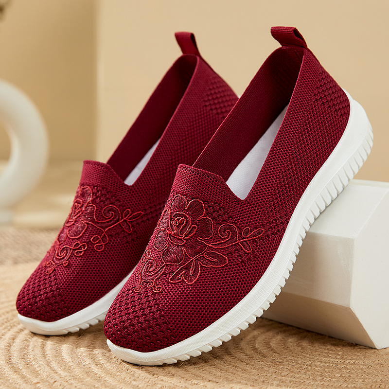 Zapatos de malla con bordado d - Embroidery Knit reseña y precio