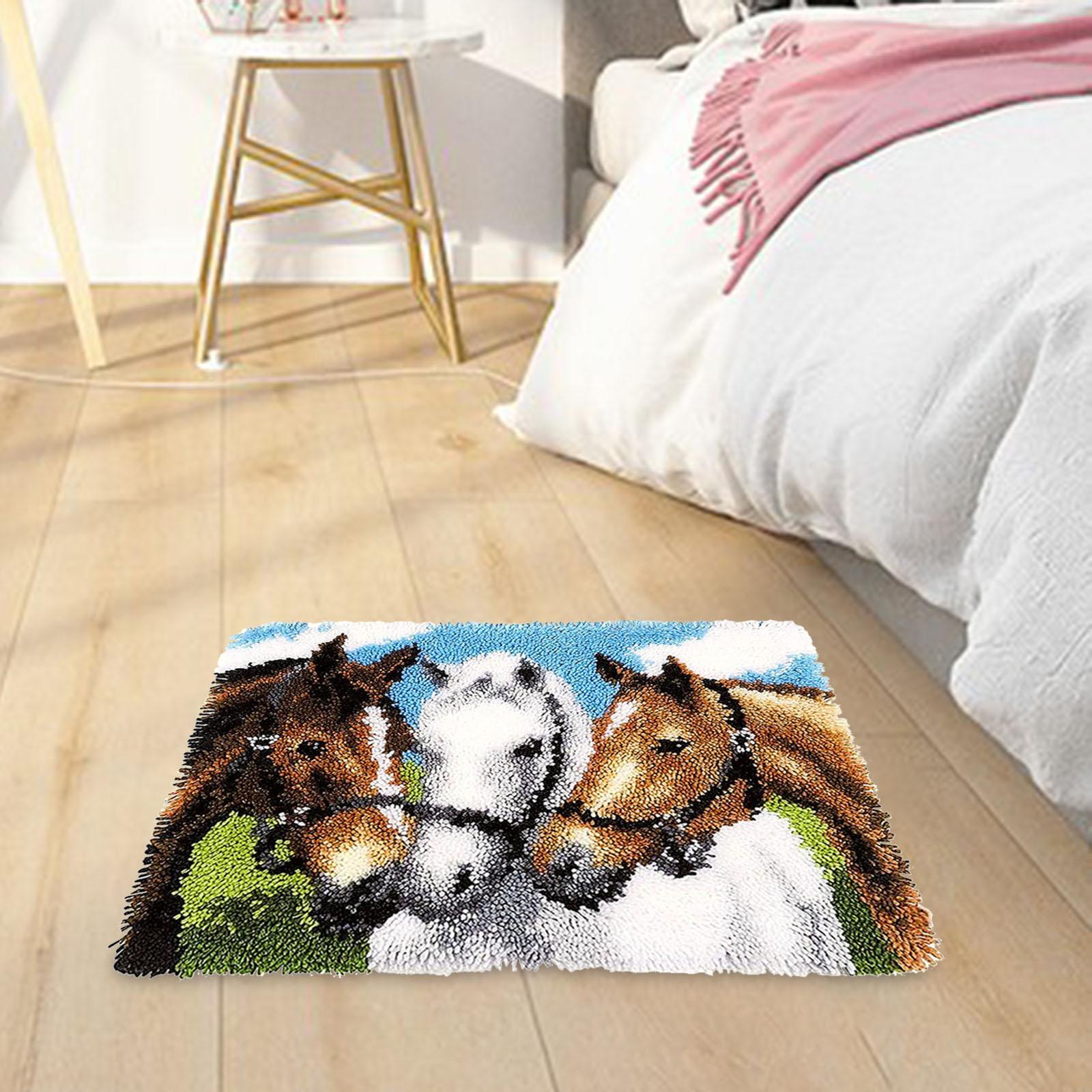 Kit de alfombra con gancho de  - Embroidery For Beginners reseña y precio