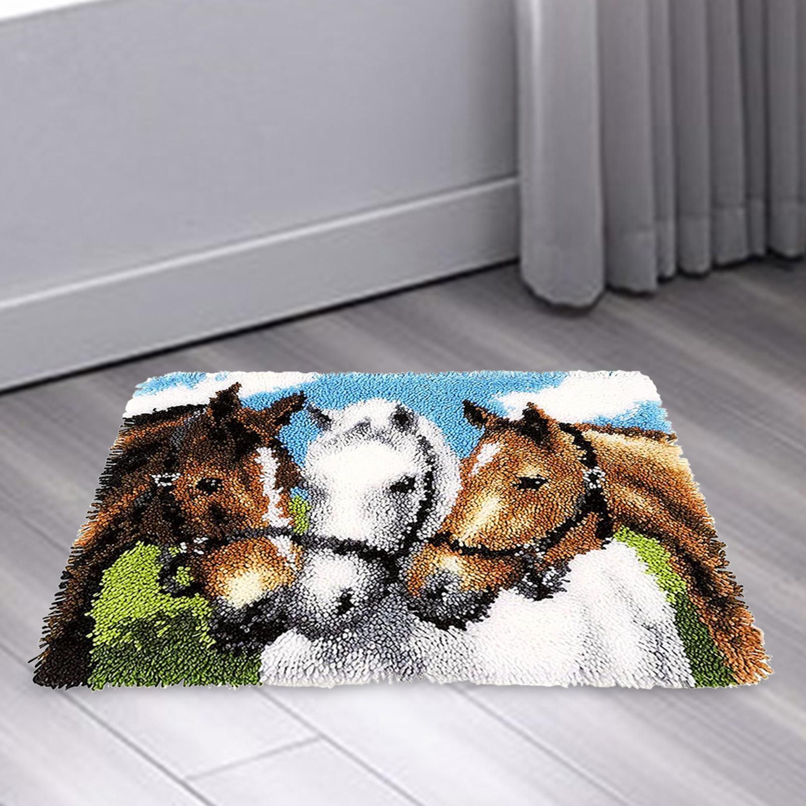 Kit de alfombra con gancho de  - Embroidery For Beginners reseña y precio