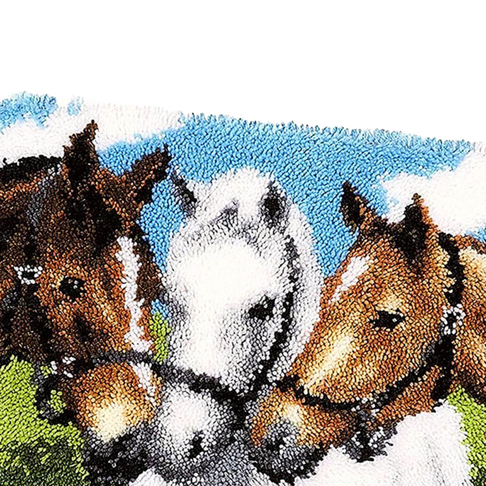 Kit de alfombra con gancho de  - Embroidery For Beginners reseña y precio