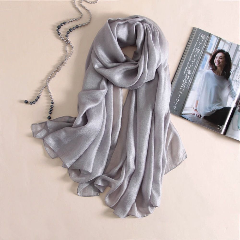 Bufanda lisa de lino para muje - Linen Fabric Natural reseña y precio