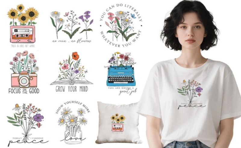 Pegatinas Termoadhesivas de Fl - Embroidery Flower reseña y precio