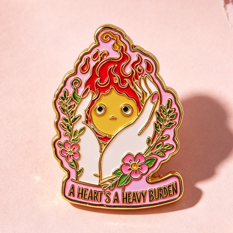 Pin de Esmalte 'A HEART'S A HE - Embroidery Wallpaper reseña y precio