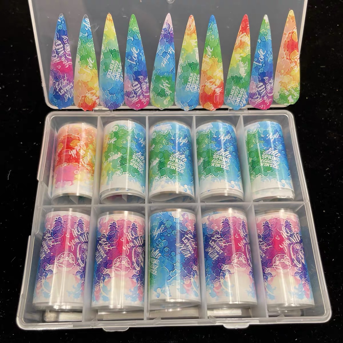 1 caja de láminas para uñas de - Transfer Paper Carbon reseña y precio