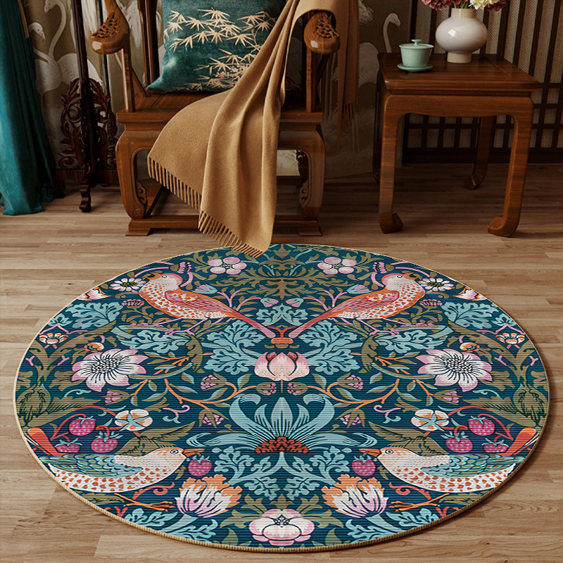 Alfombra redonda con diseño de - Embroidery Online Designs reseña y precio