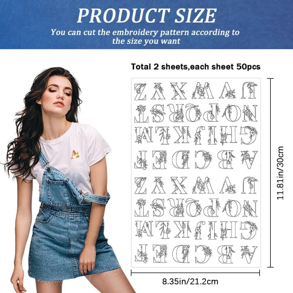 104 Patrones de Bordado de Let - Embroidery Initials reseña y precio
