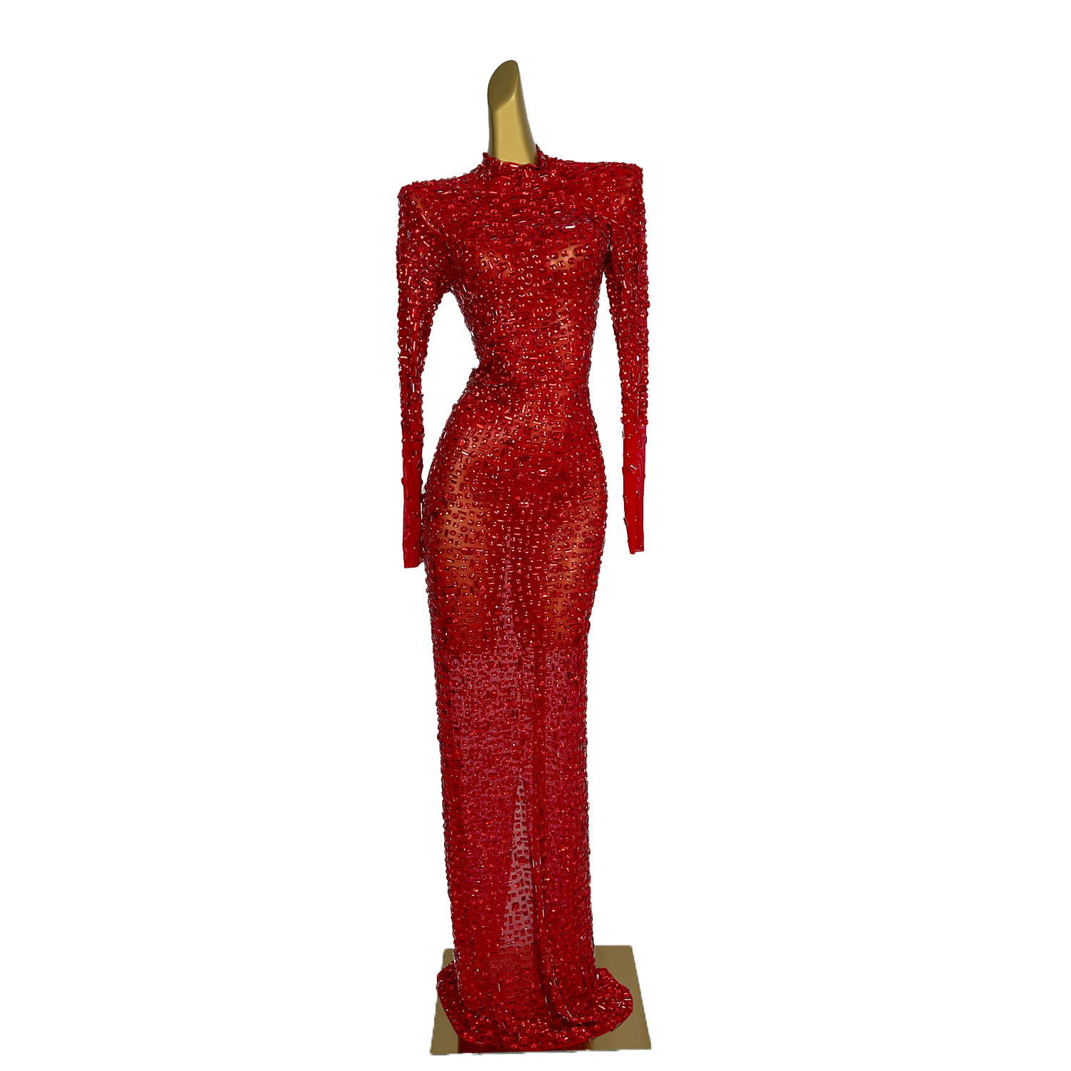 Vestido de Diamantes Rojos tra - Embroidery Abaya reseña y precio