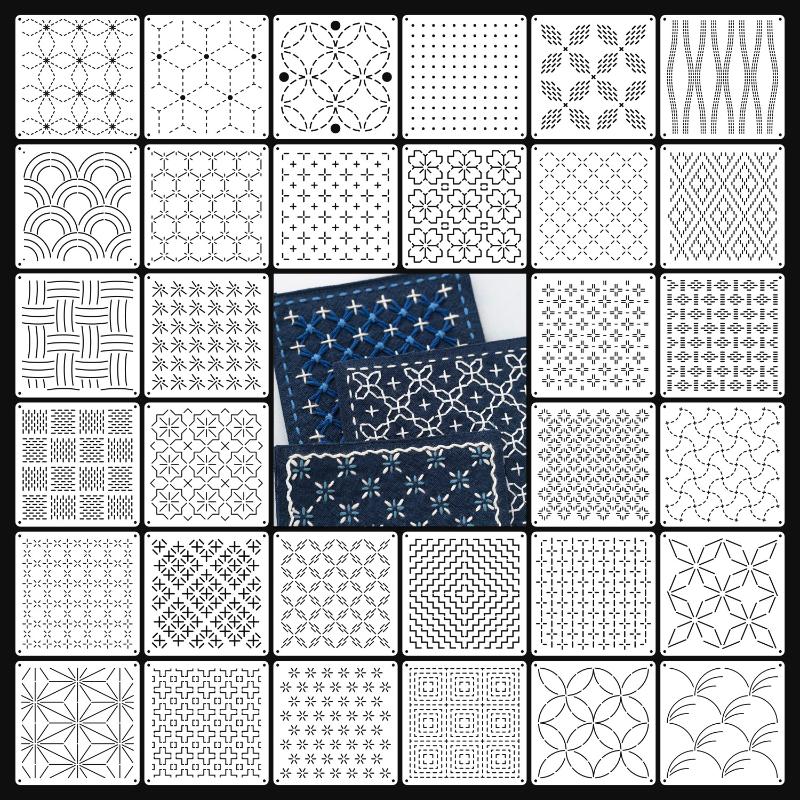 Plantillas de Bordado Sashiko, - Embroidery Service reseña y precio
