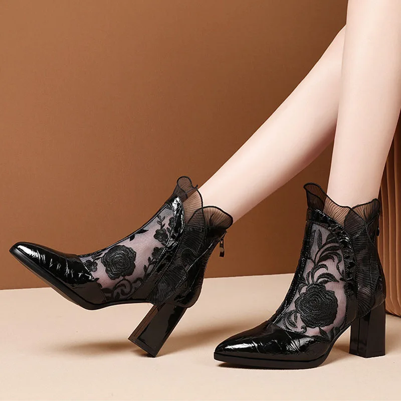 Tacones altos para mujer, bota - Embroidery Abaya reseña y precio