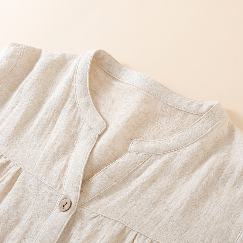 Pijamas de estilo japonés con  - Linen Fabric Natural reseña y precio