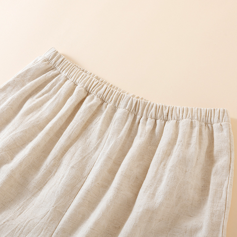Pijamas de estilo japonés con  - Linen Fabric Natural reseña y precio