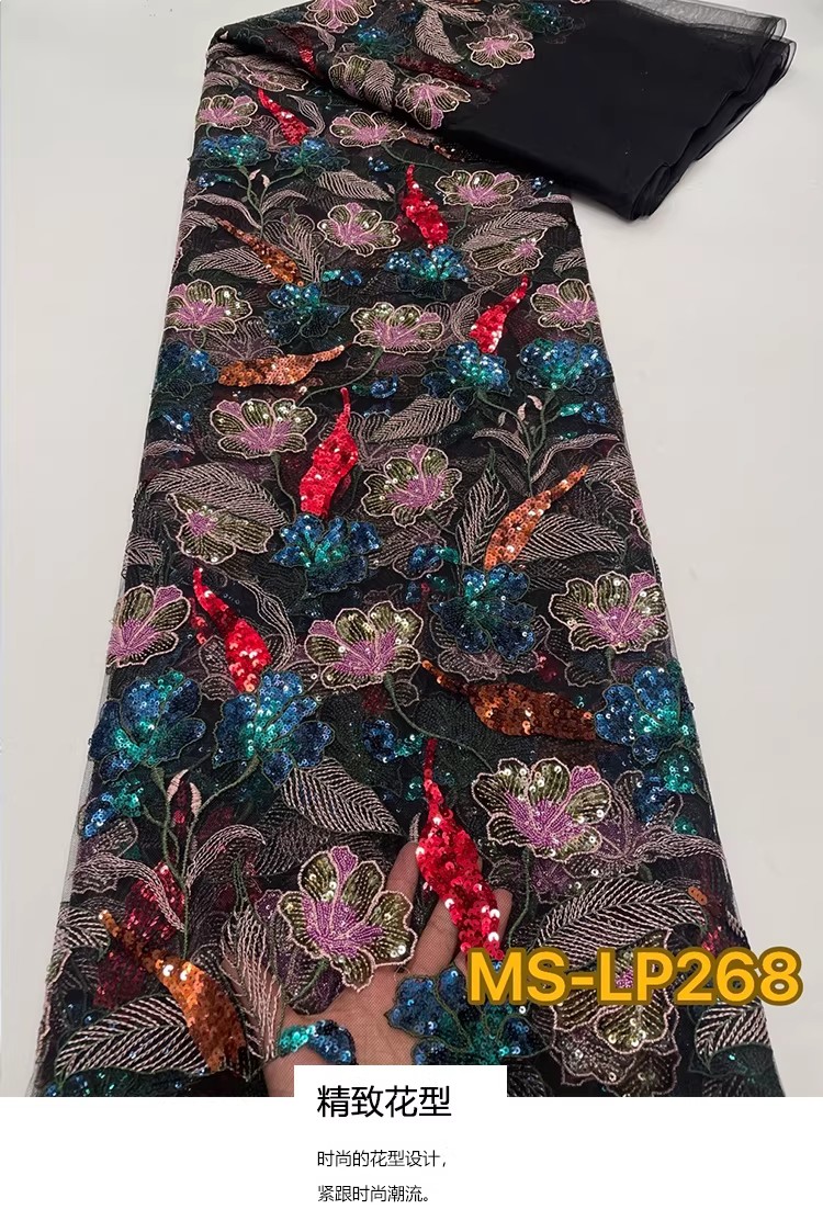 1 yarda de tela de lujo de dob - Embroidery Abaya reseña y precio