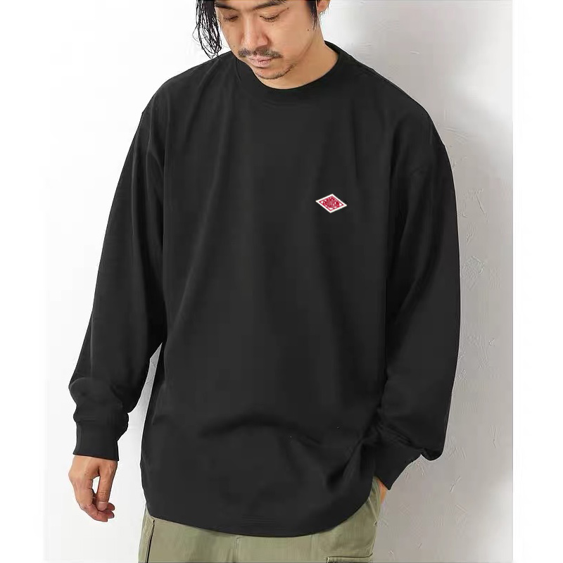 Camiseta de algodón de manga l - Embroidery Icon reseña y precio