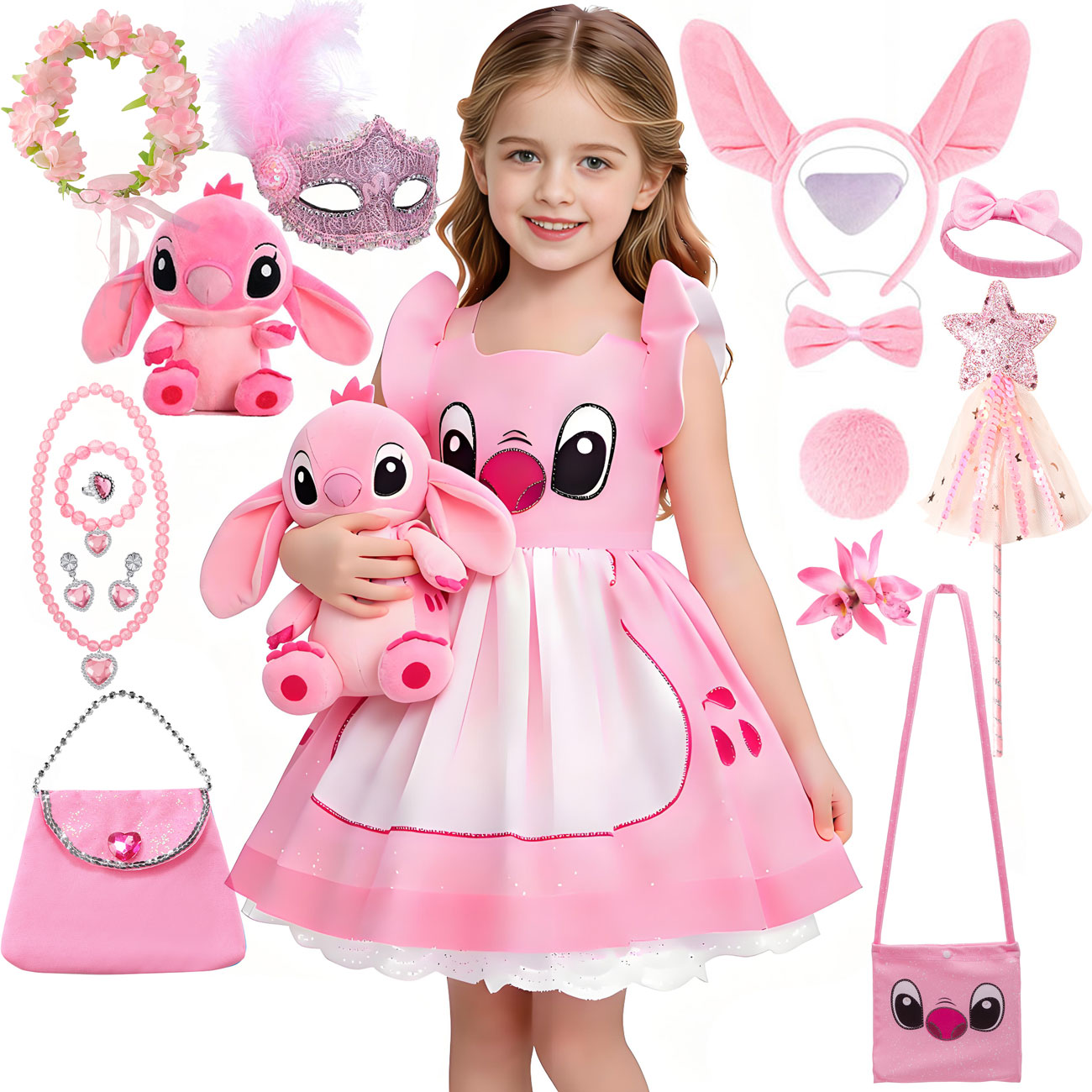 Vestido de princesa rosa de Di - Embroidery Online reseña y precio